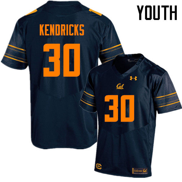 Youth #30 Mychal Kendricks Cal Bears (California Golden Bears College) Football Jerseys Sale-Navy